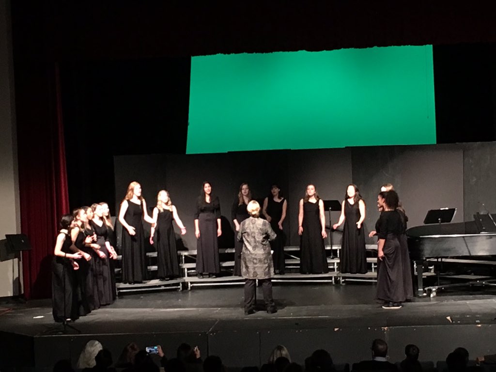 mcleanhigh's tweet photo. McLean HS and Longfellow MS choirs performed at their The ABC's of Do Re Mi concert this evening. Good preparation for their upcoming assessment and a great performance. https://t.co/slEs703E4Z