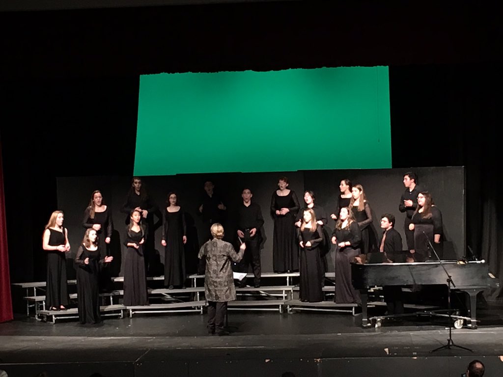 mcleanhigh's tweet photo. McLean HS and Longfellow MS choirs performed at their The ABC's of Do Re Mi concert this evening. Good preparation for their upcoming assessment and a great performance. https://t.co/slEs703E4Z