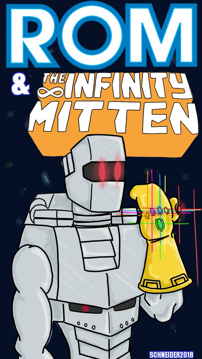 JohnSquic84's tweet photo. #ROMpals #infinitymitten #infinitygauntlet https://t.co/VDE04F9hEE
