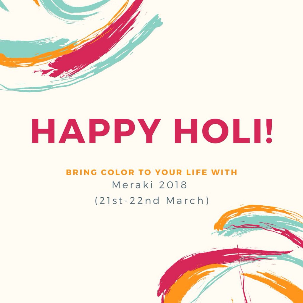 McmMeraki's tweet photo. Chutki Bhar Ho
Ya Muththi Bhar Ke,
Holi Usise Khelo
Jo Khele Marzi Se!
Lose your Senses
Not Your Sensibility!
HAPPY HOLI!
#Merakiulous #Meraki2018#HoliHai https://t.co/TQAjfVcDBy