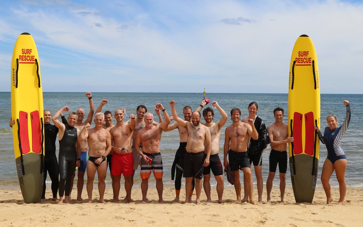 southeastwater's tweet image. Marc Peril, Network Quality Manager has just crossed the finish line in in the annual Golden Goggles Swim in a handicap time of 12:23, the 1st of 3 annual sporting events under our liv well employee health program. #FrankstonBeach #activeemployees