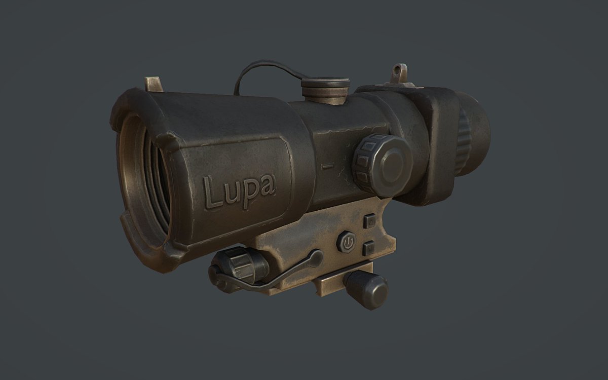 KrisDevelopment's tweet photo. New 4x sight models I made for #StormGuns. #WassabyPulse #Blender3d https://t.co/g1jIwD8FMw