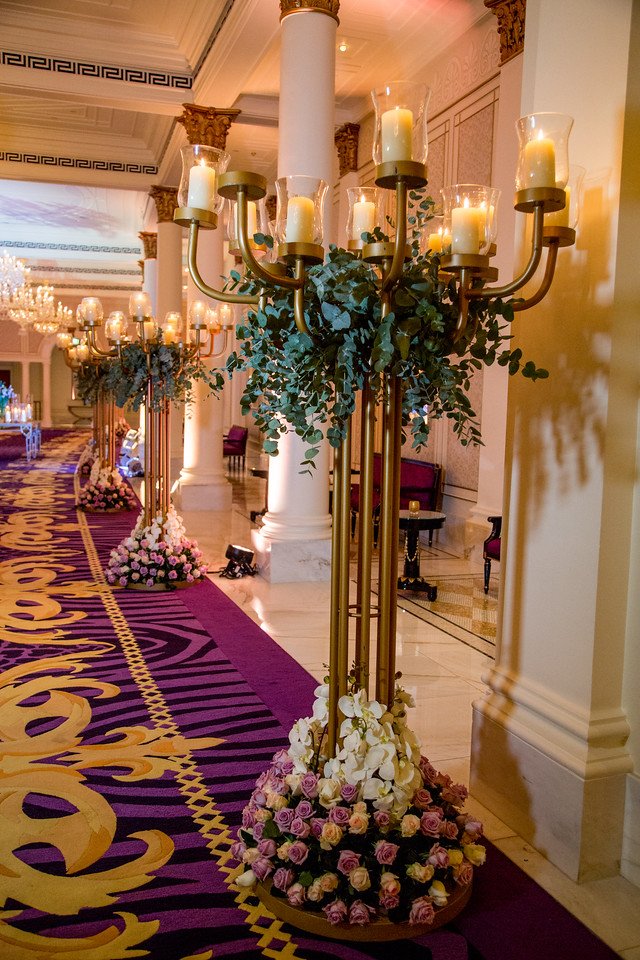 EventchicD's tweet photo. Golden candelabras with touch of greens, white and pastel colors elevate the richness of the event. https://t.co/L1SNYJ8JDQ