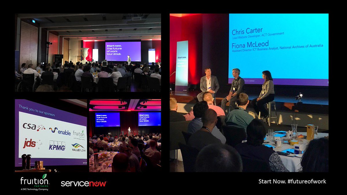 DXCFruitionANZ's tweet photo. Getting inspired by the #AI and #MachineLearning insights shared at the @ServiceNowANZ #futureofwork tour in Canberra and Brisbane. The tour is coming up in 5 more cities. have you registered: https://t.co/2KnPTKRdwD @MrDavidOakley @actgovernment @naagovau https://t.co/JieIo3UnvF