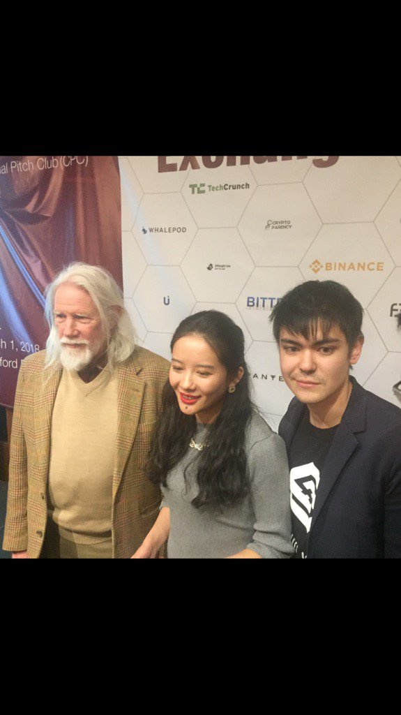 Catching up with Ye He cofounder of binance and Whitfield Diffie, prolific cryptographer <a href="/IOStoken/">IOST</a> @jimmyzhong_iost