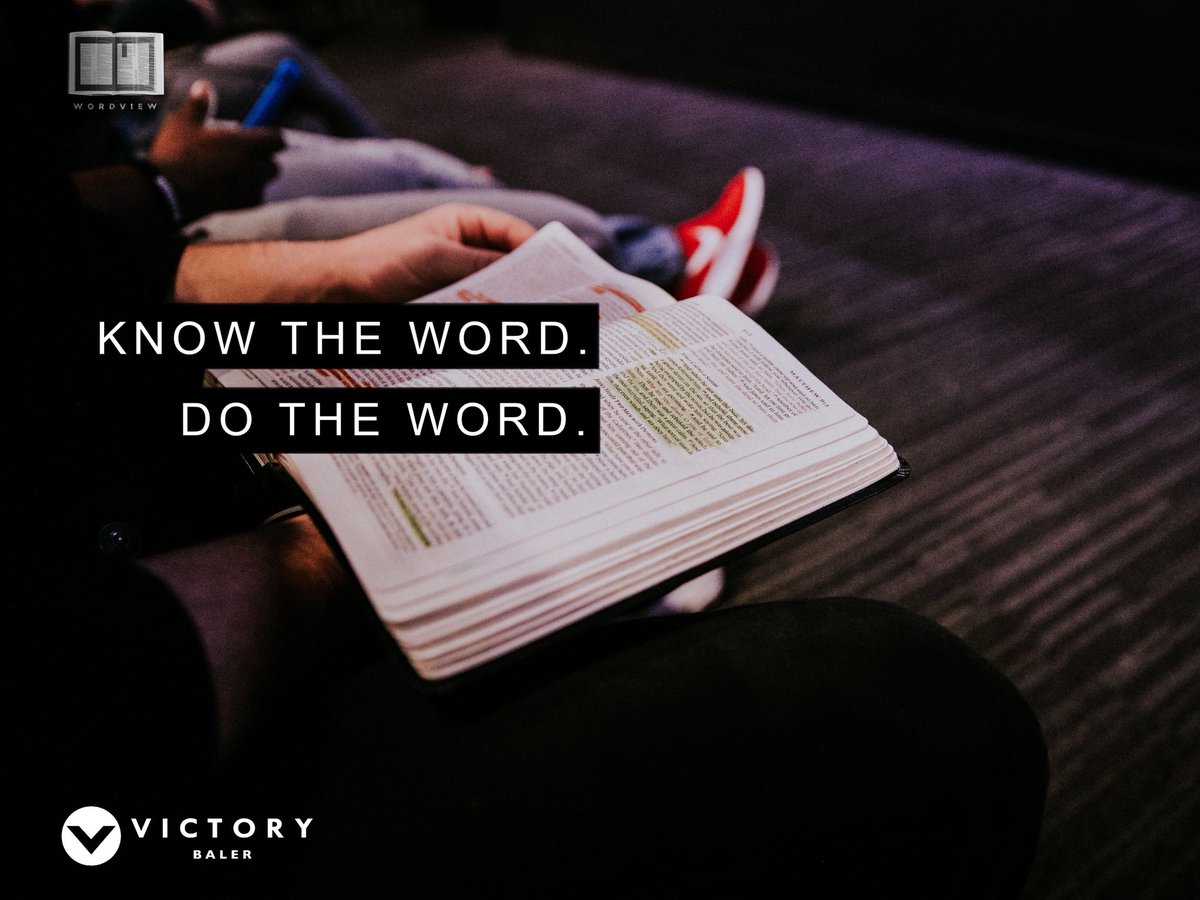 VictoryBaler's tweet photo. “But be doers of the word, and not hearers only, deceiving yourselves.”
James 1:22

#WordViewPH #Baler
#ChurchCommunity https://t.co/jUXxyAQOZX