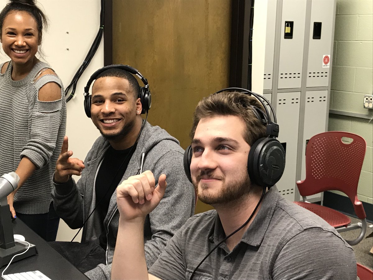 Nicole_Kraft's tweet photo. A fabulous day in #osusportsmedia learning broadcasting with @LanternTV's own @AlyssiaGraves and putting @BeauBishop advice into play. Today I saw the future of sports media, and it looks blindingly bright! https://t.co/Kb8dABtqmh