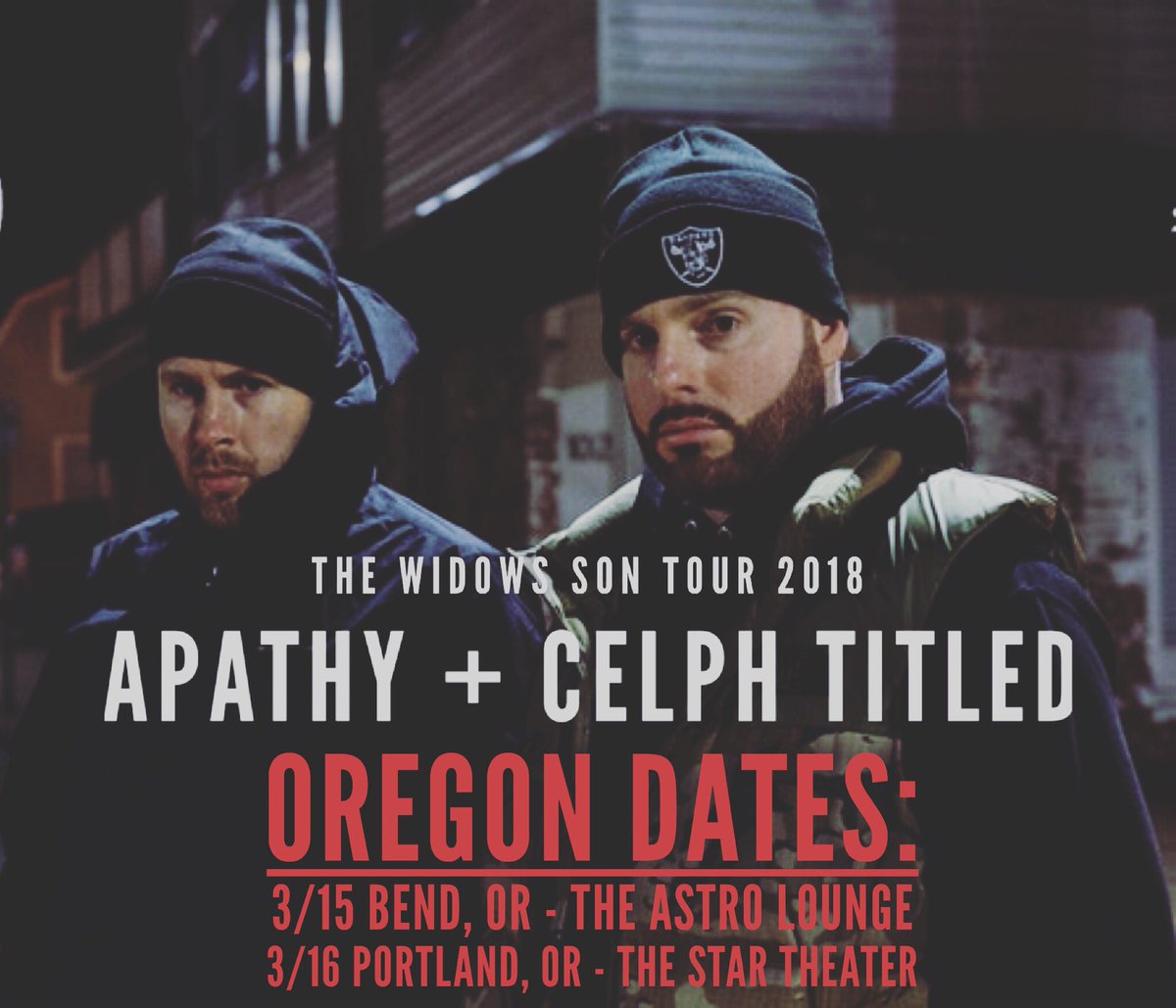 EndrWon's tweet photo. In 2 wks (3/15) I’ll be in #BendOregon with @ApathyDGZ &amp; @CelphTitled @ The Astro Lounge &amp; the night after that I’m honored to join them in #PDX @StarTheaterPDX ✨

If you’re a fan of actual rap skill? 
Get there. And if you’re not a fan of real rap skill? #ReEvaluate. 💯 https://t.co/0WfW4OpoKQ