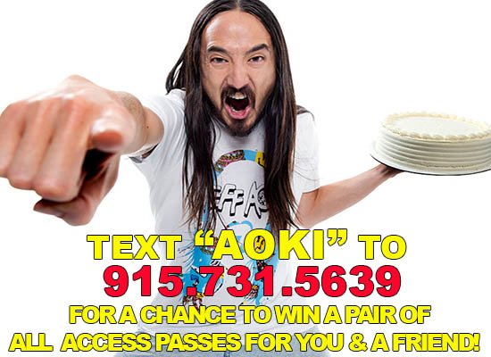 Have YOU heard? Next “AOKI” to 915-731-5639 for a chance to win! #smgevents #freestuffrocks