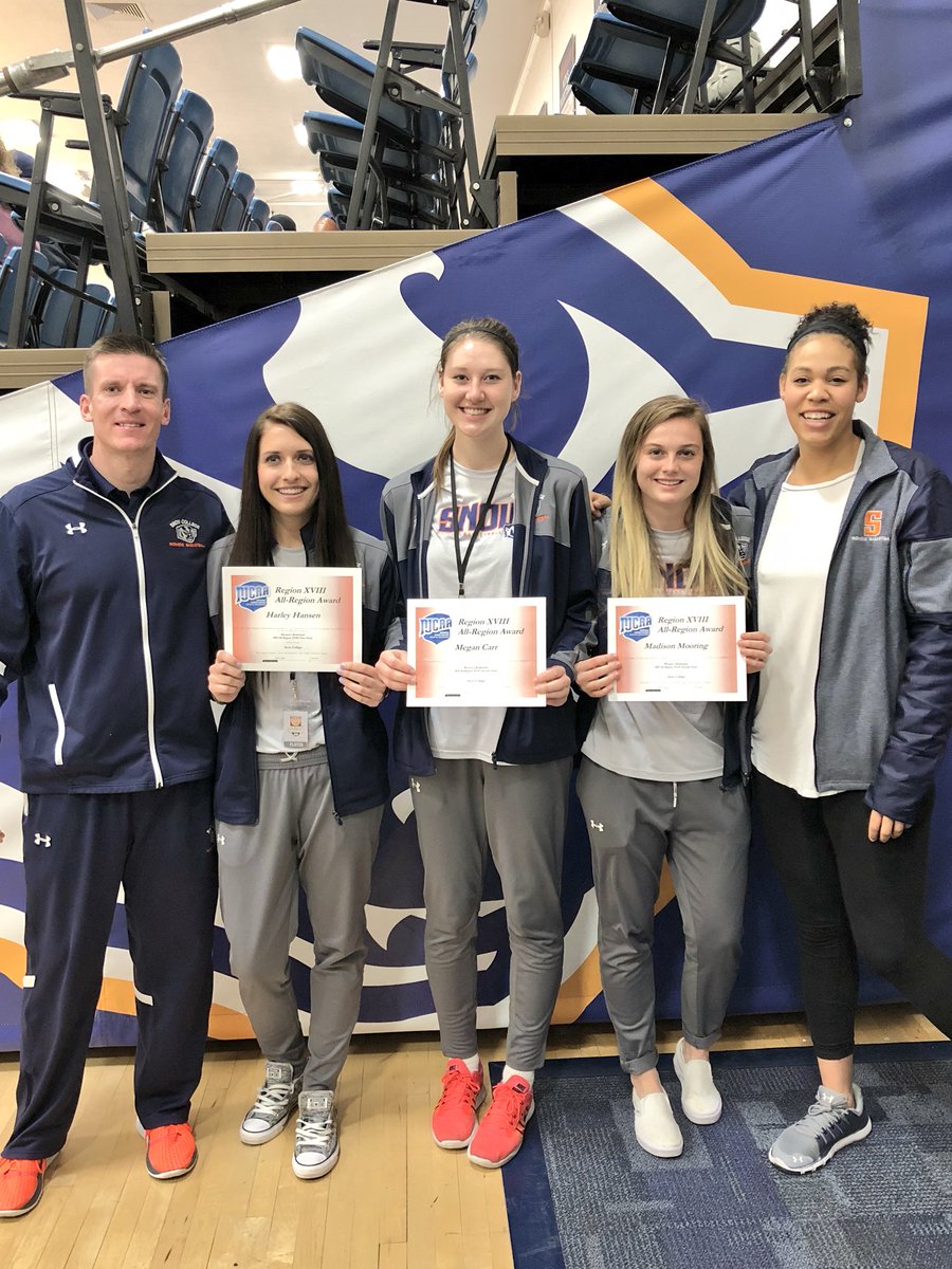 Snow_WBB's tweet photo. Congratulations to our All Conference selections: Harley Hansen (1st Team), Madison Mooring (2nd Team), Megan Carr (2nd Team) &amp; Kayla Hugie (Honorable Mention). #AlwaysUs @hansen_harley @MadaMooring @khugie12 https://t.co/TfFzSPWwFl
