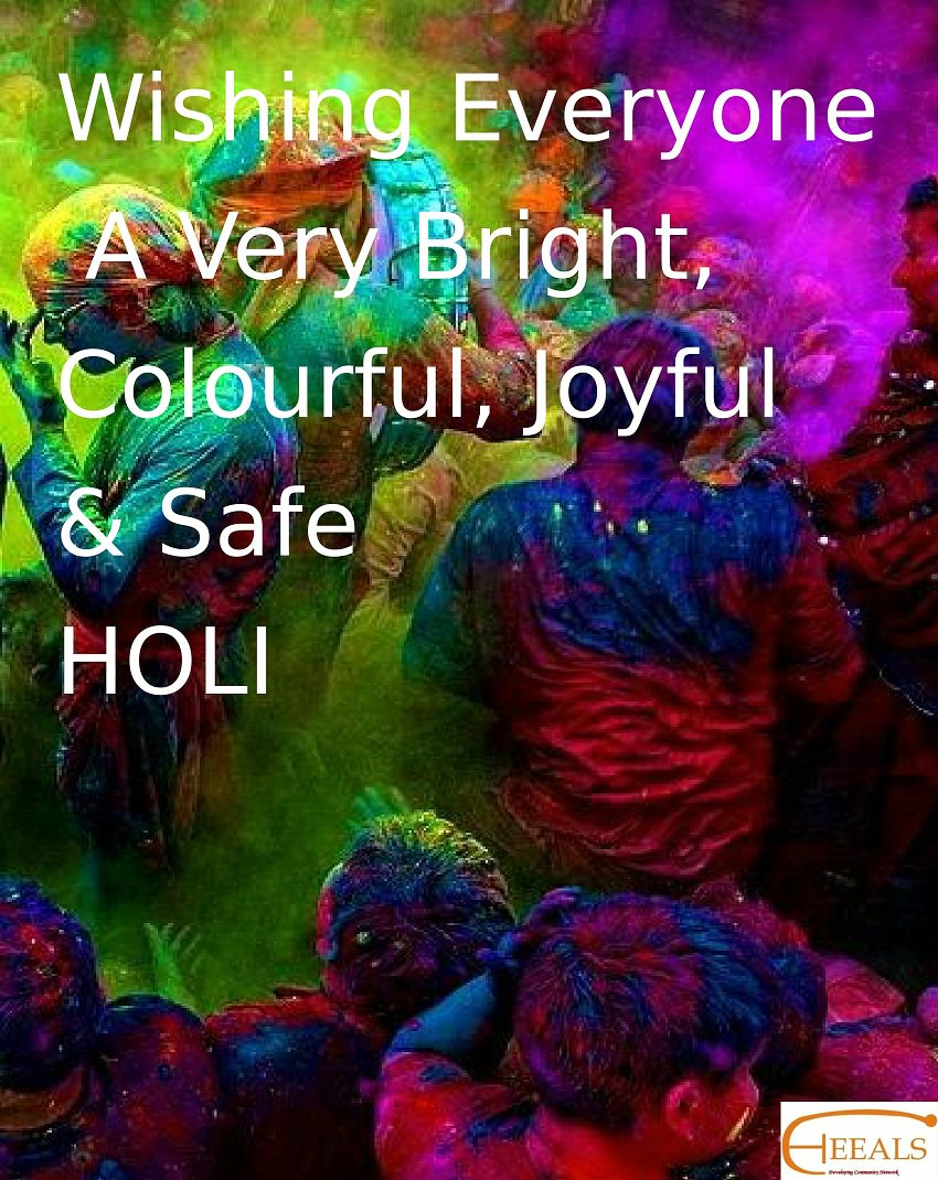 Happy HOLI To All !

#holi #indianfestival #Festivalofcolour #Heeals #volunteertravel

#India #Nonprofit #Culture #World #People