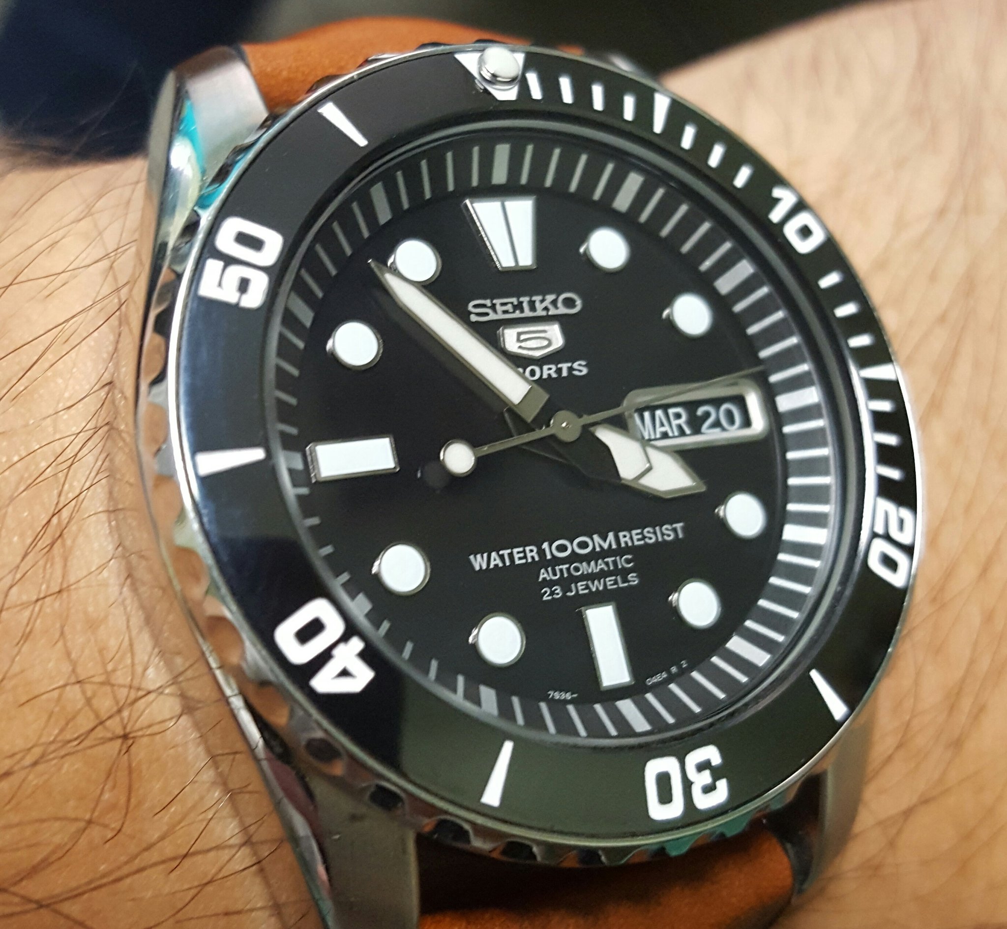 Seiko snzf17 bezel insert hotsell