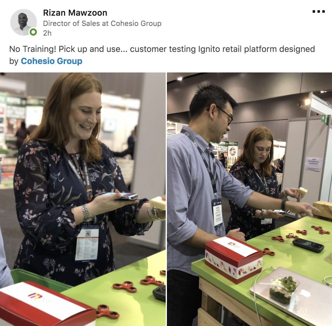 ignito_global's tweet photo. True that!  #ignito doing what it does best for our retailers #IRLive #retail #software #digital https://t.co/TP8Bc03a5H