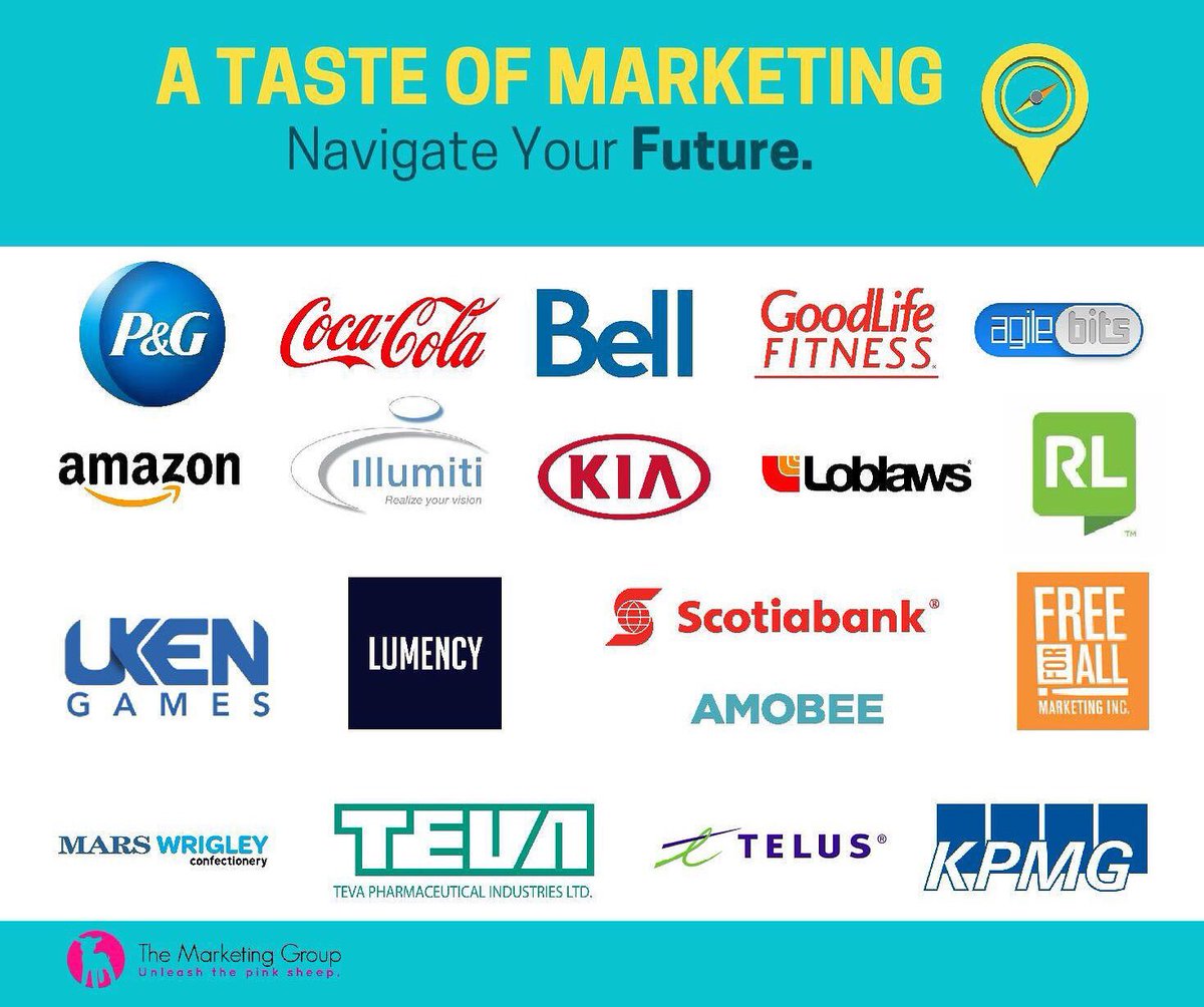 TMGatUTSC's tweet photo. Just some of the brands that will be represented at our upcoming event! Come "Navigate Your Future" by learning from industry professionals and connecting with recruiters! 

The event is a week away so get your ticket now: https://t.co/utD5ohNZax https://t.co/JB9NG2zo7f