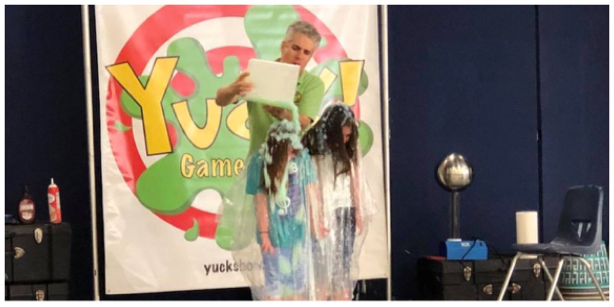 RothKISD's tweet image. SLIMED...for selling 2 or more boxes of chocolate! Thank you to ALL who bought &amp;amp; sold during the chocolate fundraiser! #howFUN #RAMtastic 🍫