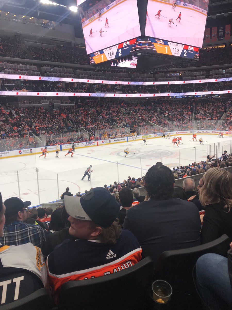 DMoses35's tweet photo. @UofSAgros Currently at the Edmonton oilers game. Missing taking part in bedpush and helping support @Telemiracle. Every retweet or like from this tweet I’ll donate $0.50 to the @UofSAgros and #bedpush2018 until noon March 4th. https://t.co/LA3glsUkld