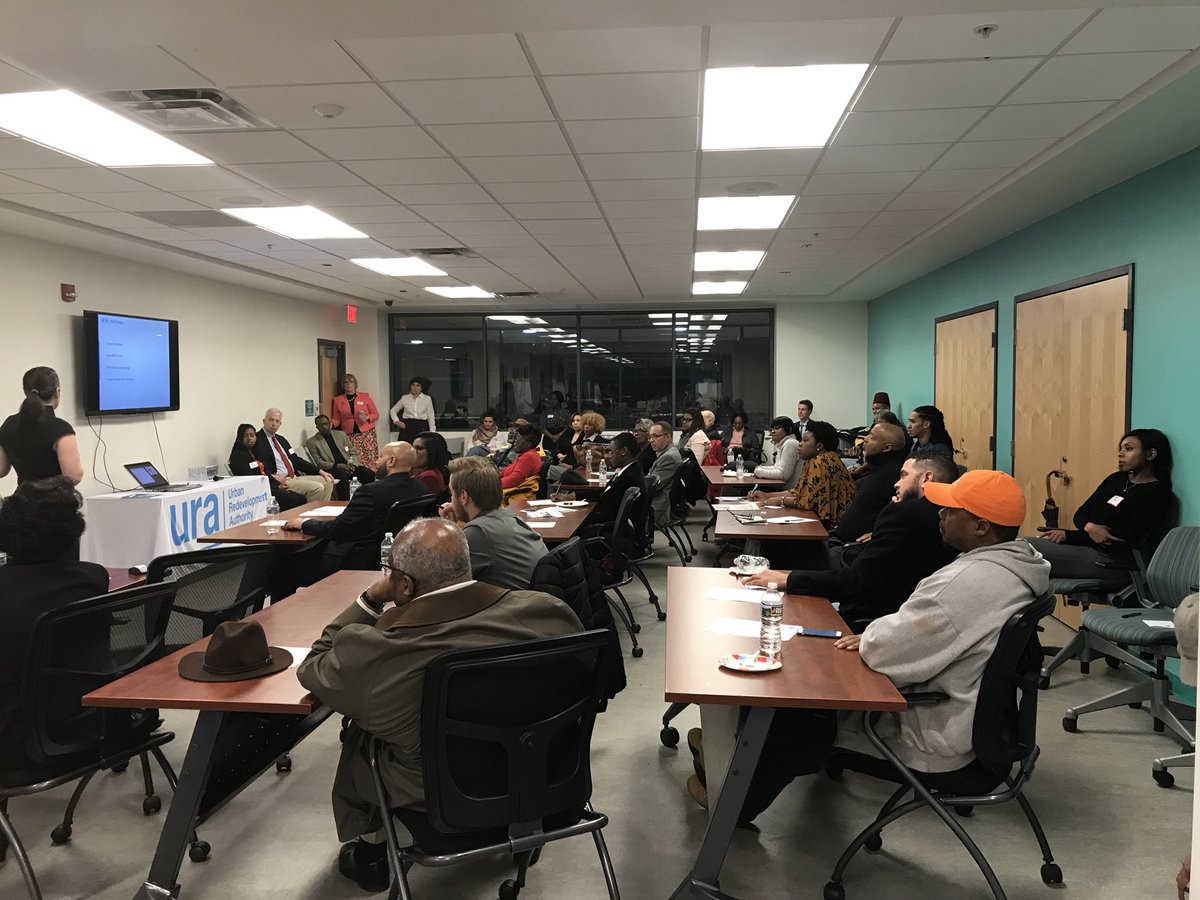 It’s was a packed house tonight at the <a href="/urapgh/">Urban Redevelopment Authority of Pittsburgh (URA)</a> Hill District Meet &amp; Greet. #transparency #community