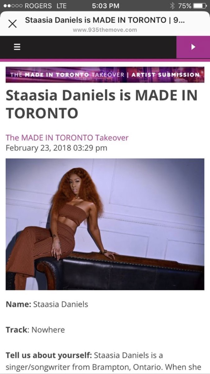 @Mastermind & @935TheMoveTO we make history on March 6th. We do something un real. This day will be a special day in the city. Don’t 4 get ya 🍎🍑🍎🍑 #MadeInToronto #Fruits #Nowhere #The6TakeOver u ready?!