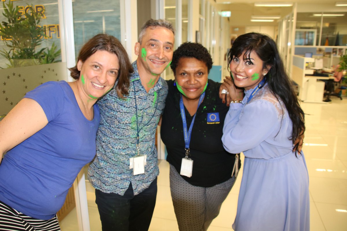 EUPasifika's tweet photo. The @EUPasifika family would like to wish everyone a very HAPPY HOLI. #Holi2018 https://t.co/KnB7NQMezM