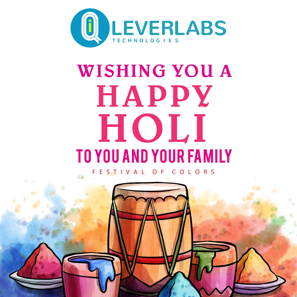 qleverlabs's tweet photo. Wish you all a very Happy Holi!! #happyholi #holi2018 https://t.co/pDAmJvje19