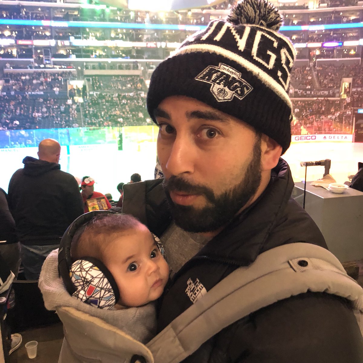 First <a href="/LAKings/">LA Kings</a> game. ☑️ First <a href="/Delta/">Delta</a> flight. ❓ #gokingsgo #deltakingsfancontest