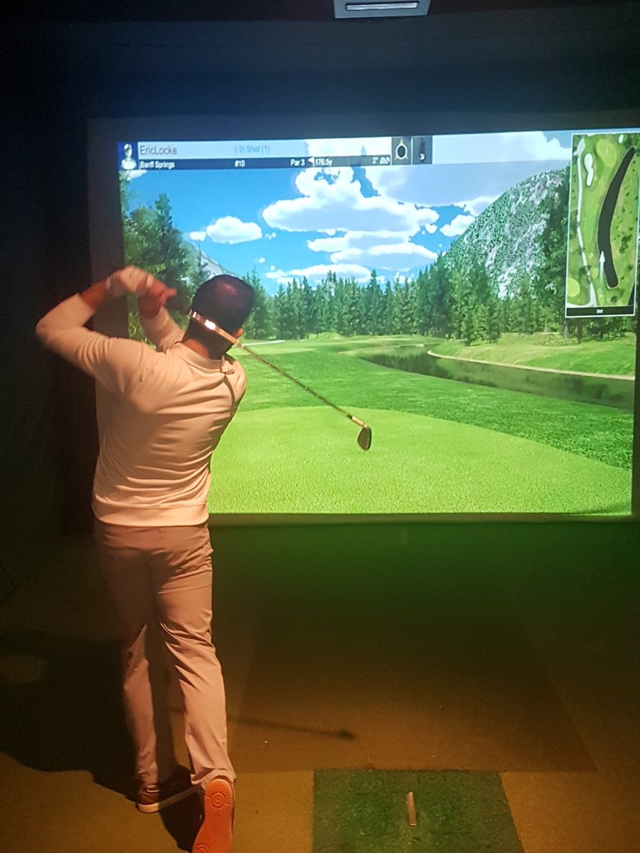 Snowfall warning? No big deal. Come play golf. #winningwinter #indoorgolf