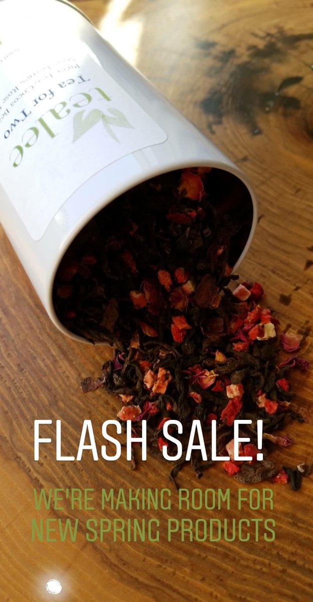Flash Sale! 35% off absolutely everything at tealee.ca with the discount code SPRINGISCOMING 🌻 #tea