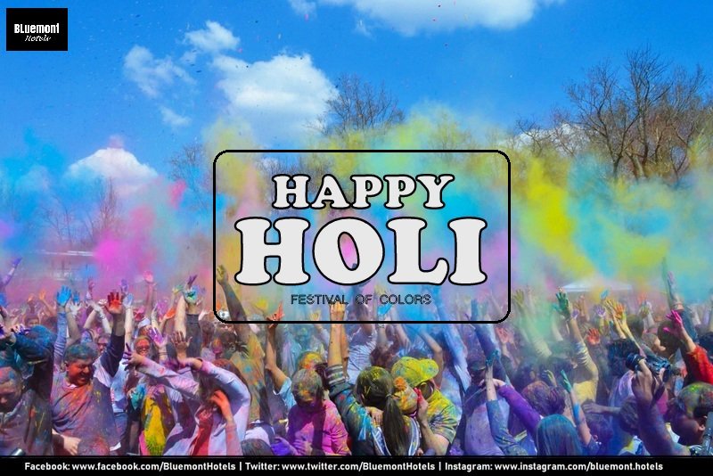 BluemontHotels's tweet photo. Bluemont Hotels wishes you Happy Holi! #Holi #Holi2018 #Festival #FestivalOfIndia #Color #Hotel #HotelParty https://t.co/XvhfIcbKJR