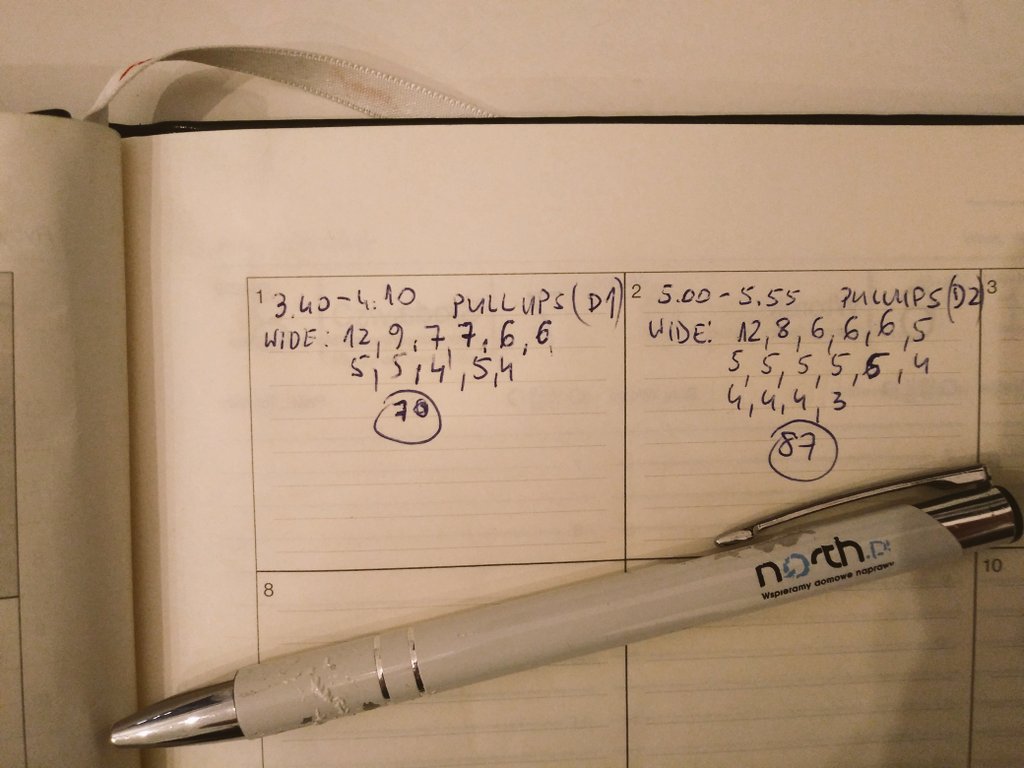 gmichalak0445's tweet photo. Day #1 and #2 of #1000pullups #challenge 157/1000 done💪
#0445club #getafterit #disciplineequalsfreedom #SamuraiGang #NoExcuses #pullups #wyzwanie https://t.co/Ie9QtjWQnr