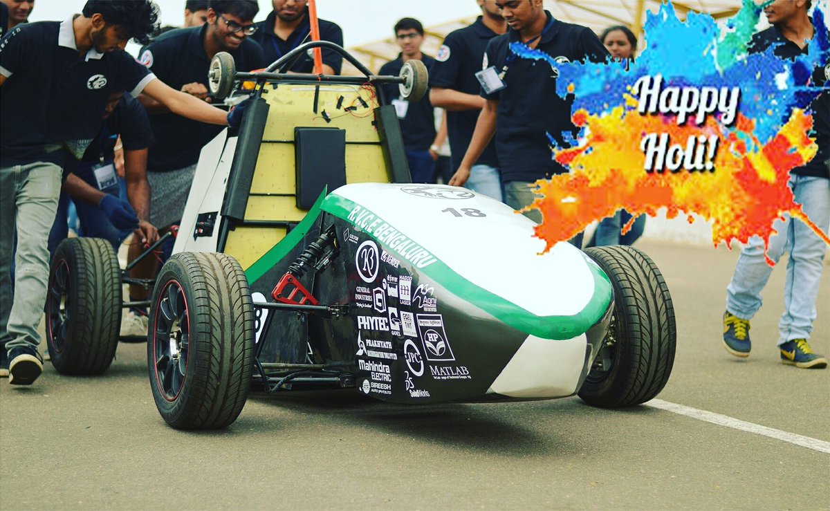 rvteamchimera's tweet photo. Happy holi #holihai #formulagreen #finished3rd https://t.co/81rYrMK2Dr