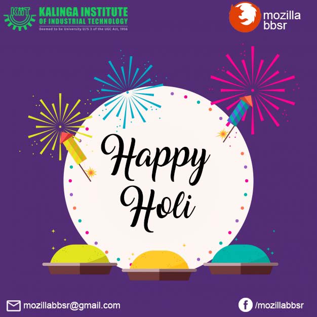 mozillabbsr's tweet photo. Holi is not only about colours,
But about togetherness!
Forget all the differences and
enjoy it together!
Happy Holi...
#SaveHoli
@mozillabbsr 
@mozilla https://t.co/BfuB6UJVj1