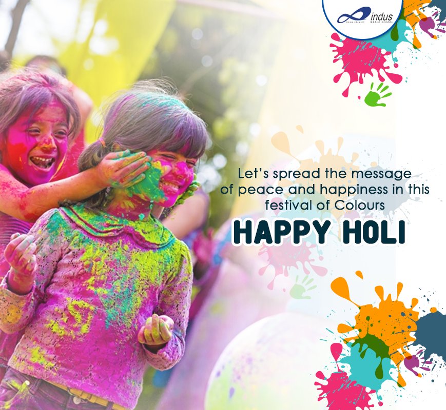 IndusWorldSch's tweet photo. Happy Holi to all of you ! https://t.co/OBlJS8MUWn