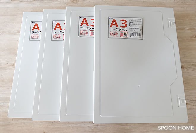 ぱんくま Twitterren ツイッターで検索したところ ジャニーズの方のコンサートうちわの収納でよく使用されていました 新聞の少量ストックにもおすすめです キャンドゥ A3ラージケース の活用法 収納アイデア 折れやすい物の収納におすすめ T Co