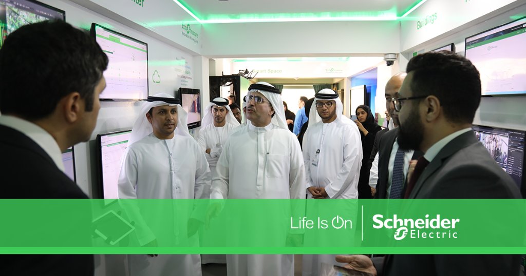 SchneiderEME's tweet image. Schneider Electric collaboration with Dubai Electricity &amp;amp; Water Authority (DEWA) to showcase the Innovation Hub On Wheels during Innovation Month in the UAE.
150+ customers visited the iHub &amp;amp; learnt about #EcoStruxure Innovations.
#SchneiderElectric #Innovationateverylevel #iHub