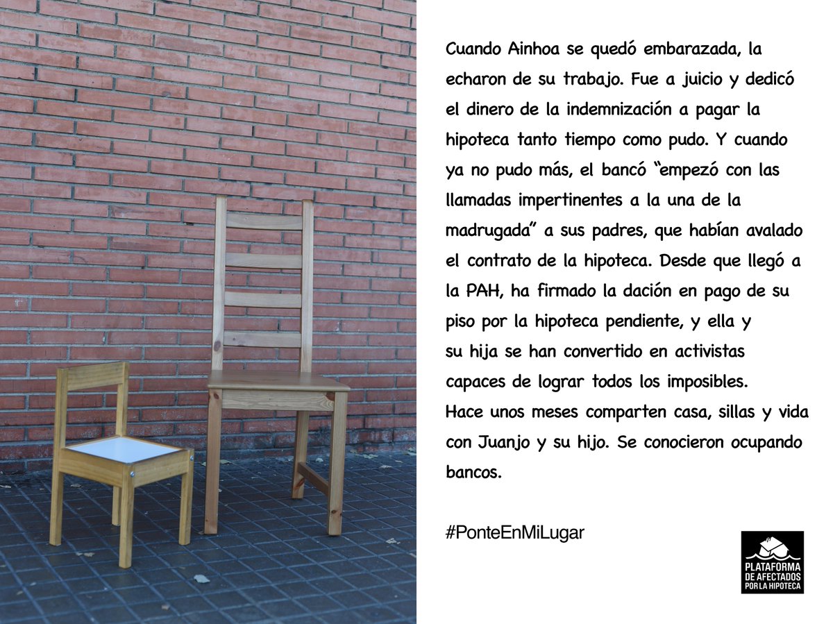 LA_PAH's tweet photo. #PonteEnMiLugar Historia reales de empoderamiento y soluciones logradas con movilización y negociaciones gracias a nuestras propuestas. Con #LeyViviendaPAH no tendríamos que luchar por nuestros derechos, por esto y mucho más #YoVoy3M https://t.co/3HC8UjE4Rg
