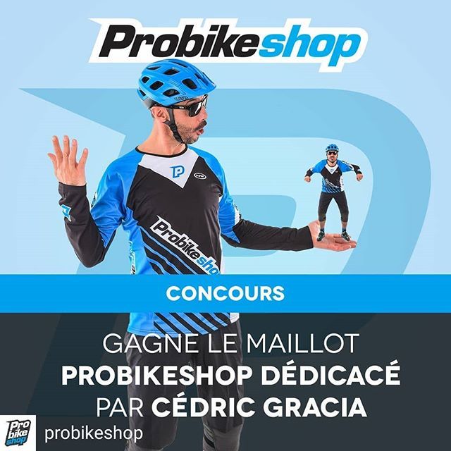 CedricGracia's tweet photo. Regrann from @probikeshop - [Concours Probikeshop] 
Pour participer, c'est simple, Tag 3 amis sur ce post avant Samedi 10 Mars 23h59 
Un gagnant sera tiré au sort et repartira avec le maillot Probikeshop dédicacé par @cedricgracia 🏁 
#Probikeshop #PBS2018 #PBS #cedricgracia … https://t.co/kyTwGbKhae