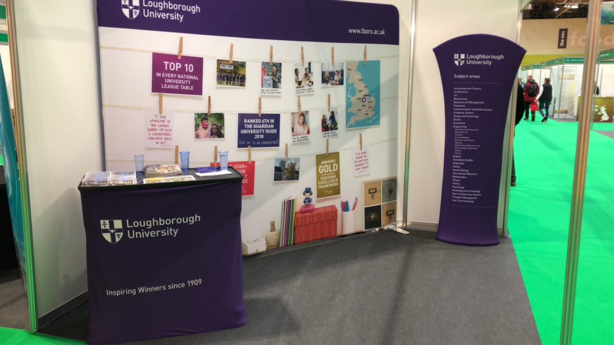 LboroSCL's tweet photo. Matt & Marc are down @thenec for @Whatuni @whatcareerlive #Fair. We will be here all of today and tomorrow so if you have a question about @lborouniversity or joining the #LboroFamily come over ask hi! #WhatUniLive #University #beatingthesnow https://t.co/lAQo77QCt4