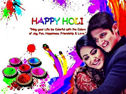 heyheartticker's tweet photo. #HappyHoli #hinaholics &amp; #Rohanites  May your life be colorful with the colors of joy &amp; happiness #HinaKhan #RohanMehra @rohan4747 @eyehinakhan #HappyHoli https://t.co/1PPsTYMCQD