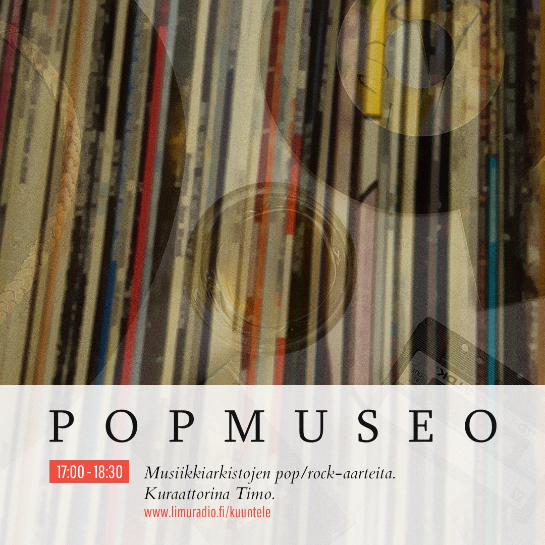 LiMuRadio's tweet photo. Tänään Deep Cuts: “A song by an artist that only true fans of said artist will enjoy/know. True gems that are found later in an album, a b-side. Rarely if ever played on the radio.” #PopMuseo soittaa. Klo 17. https://t.co/Oh1o4dFHqn tai TuneIn. https://t.co/OnF9Otjeha