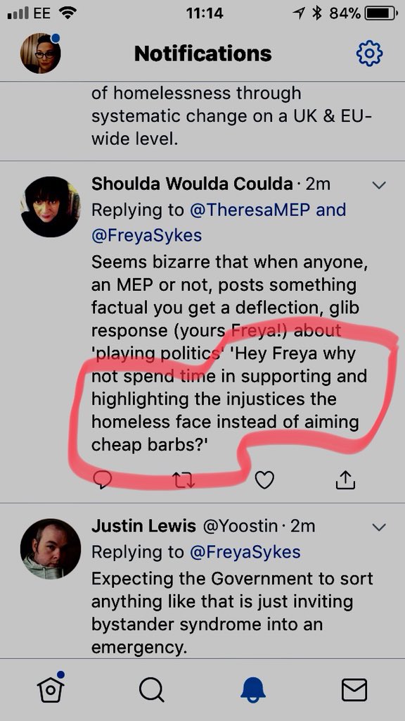 FreyaSykes's tweet photo. @bling_pot @TheresaMEP Boom. There’s your reply as to “why not spend time in supporting &amp; highlighting injustices for the homeless?” 
I’ve spent all week at #CompassionChurch #Bridgend helping our guests we’ve had staying, advocating for them with @SWPBridgend, feeding, clothing &amp; next wk when I’m > https://t.co/wxqaq91rCR