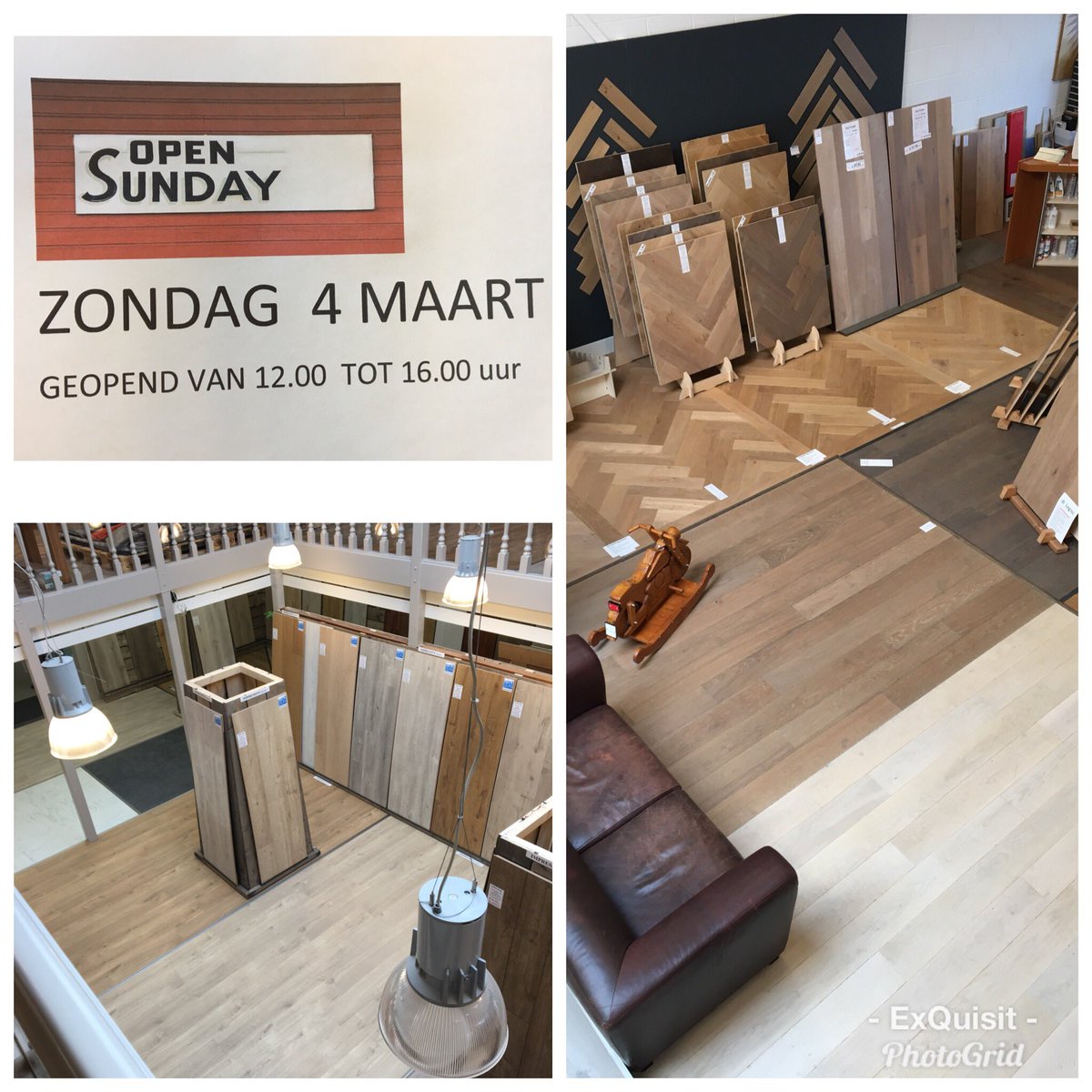 4 maart ... #koopzondag met #laminaat #houten vloeren #pvc