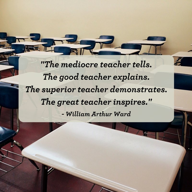 TimElmore's tweet photo. "A good teacher can inspire hope, ignite the imagination, and instill a love of learning." - Brad Henry https://t.co/y3mhXchhl5
