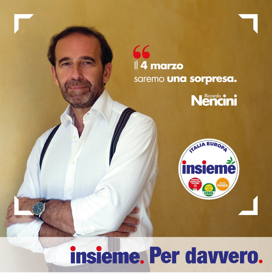 In questa campagna elettorale ci sono state tante promesse sgangherate e una superficialità primordiale. il Paese avrebbe, invece, bisogno di responsabilità. 
#Insieme2018 riunisce su un programma concreto, senza promesse lunari, socialisti, prodiani, ecologisti. #Votainsieme
