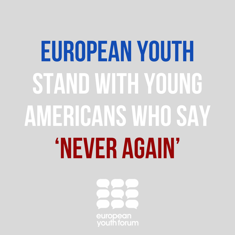 Youth_Forum's tweet photo. 🔴 The European Youth Forum stands in solidarity with the young American activists fighting for their right to be safe in school. 
Read our statement here: https://t.co/C5Wxw57EMB https://t.co/TdMcJLrvXK