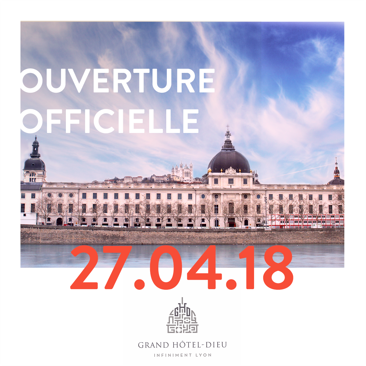 Le #GrandHôtelDieu ouvre officiellement le 27 avril ! Une bonne nouvelle n'arrivant jamais seule, un festival inaugural à la hauteur de l'évènement sera lancé dès l'ouverture et jusqu'au 21 juin 🎉  En attendant, la façade Soufflot finit de dévoiler ses plus beaux atouts 😉
