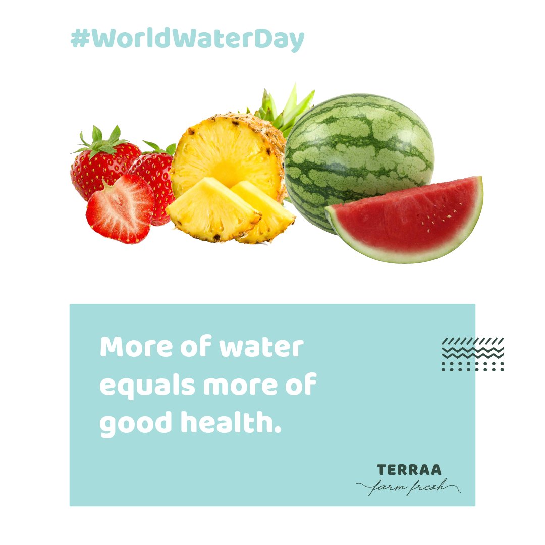 helloTerraa's tweet photo. 70% of our body is made up of water. Why not build it the delicious way? #WorldWaterDay https://t.co/74QdDIern0