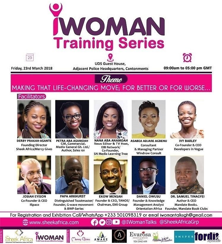 IWomanTalks's tweet photo. Register for IWoman Training Series
 
https://t.co/jYx95clLd8

#IWomanTalks #SheekAfrica #IWomanAlliance #WomenEmpowerment #Leadership #Training #Business #Career #CareerGrowth #SDG5 #SustainableDevelopment #GlobalGoals #Friday #TGIF
@SheekAfricaGrp @iamtheLadyDerby @thenanaaba https://t.co/gjYgysvEcE