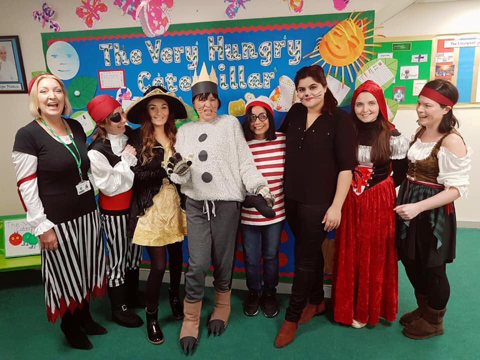 STMM20's tweet photo. World Book Day #staffdressup #teameffort https://t.co/dlSrryuN85