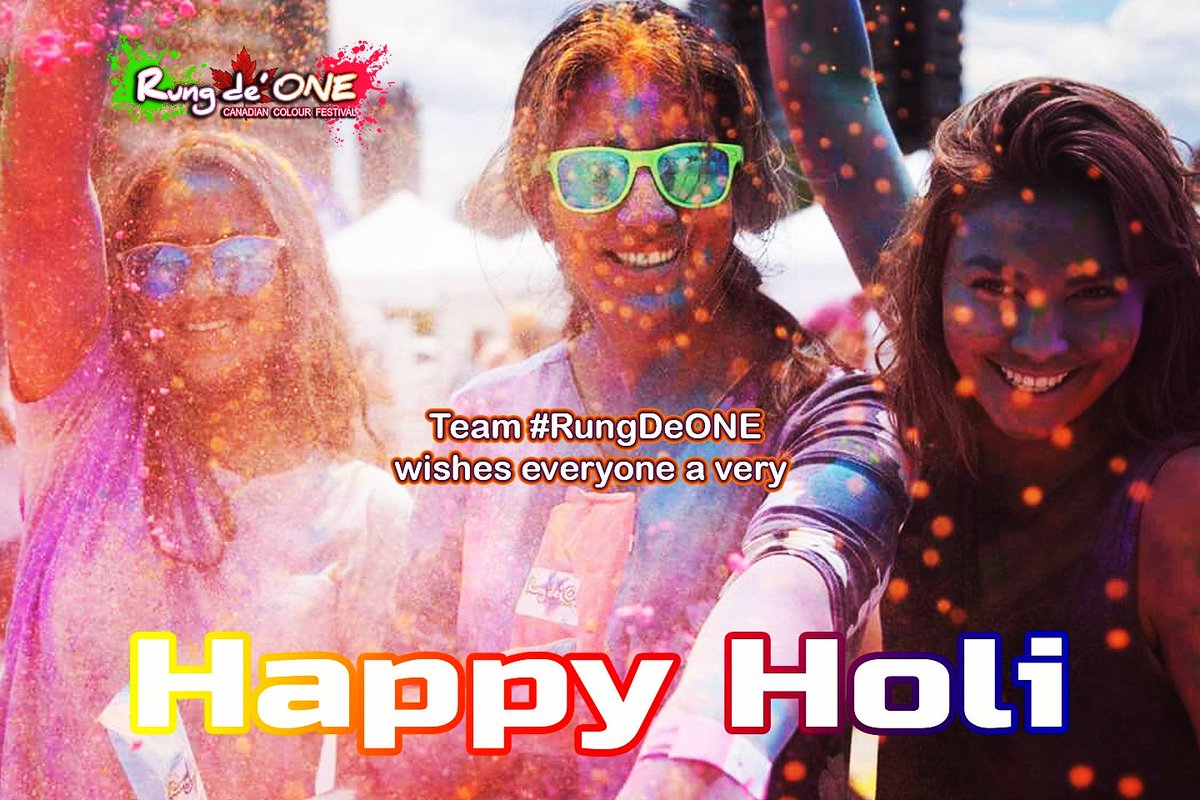 RungdeONE's tweet photo. HOLI HAI ! 
Wishing everyone a very #HappyHoli from #TeamRDO #rungdeone, stay tuned for #rdo2018 deets! #colourfestival https://t.co/TGsu66aQNX