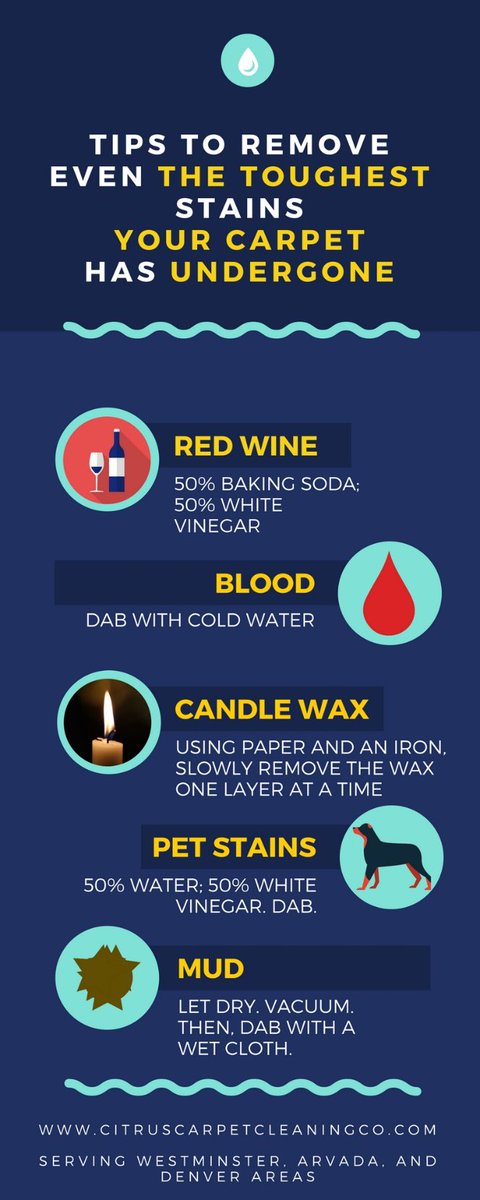 citrusolution89's tweet image. Latest blog post:INFOGRAPHIC – TIPS TO REMOVE EVEN THE TOUGHEST CARPET STAINS dlvr.it/QJQ0FS